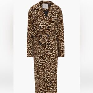 ba&sh Leopard Print Long Coat
